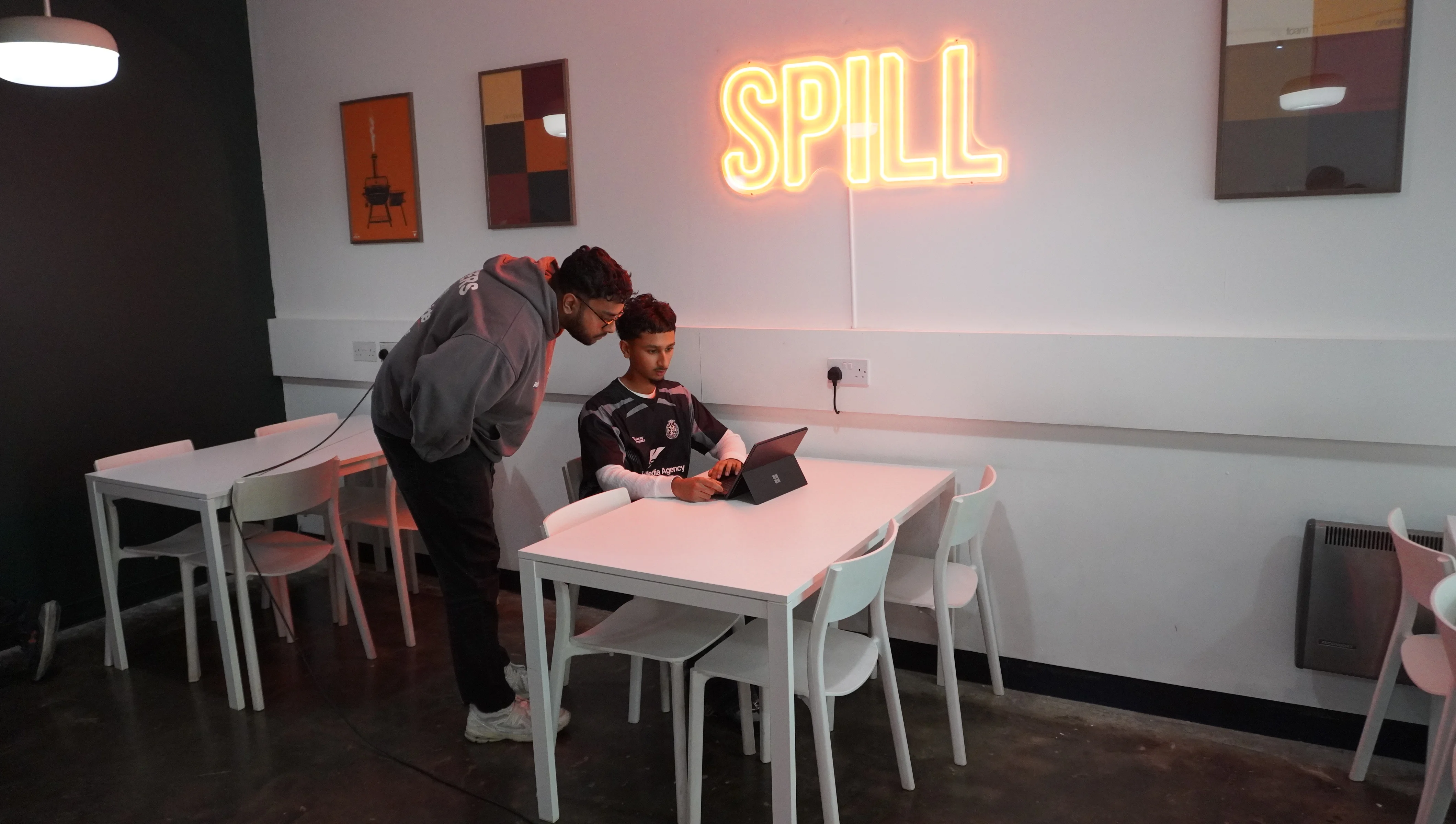 Barista preparing coffee